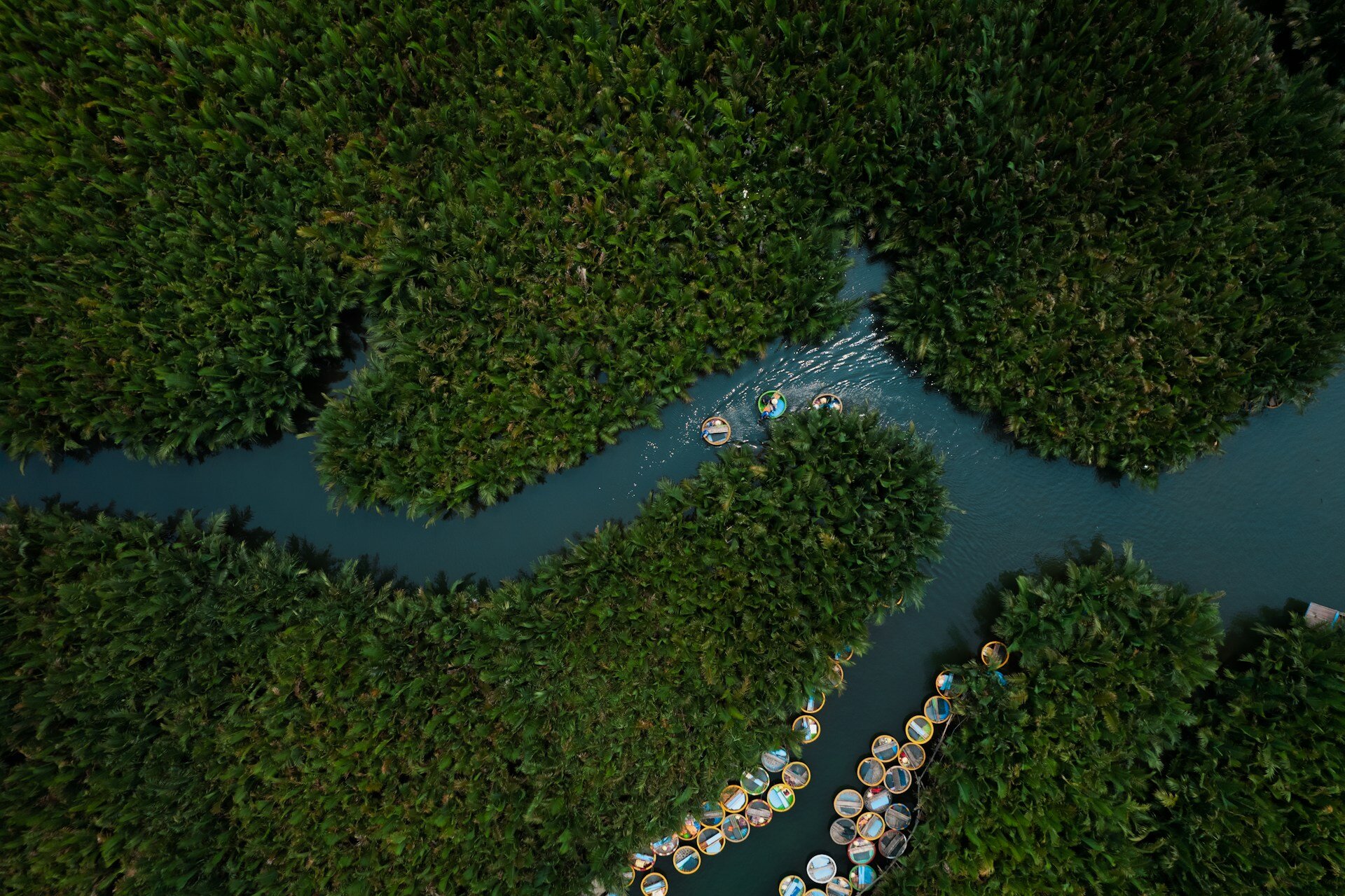 Malaysia luftaufnahme von Fluss 