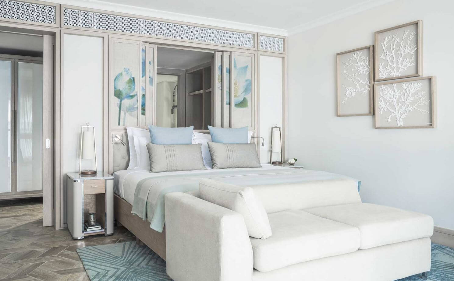 Beach Front Balcony Junior Suite Bedroom with Sofa