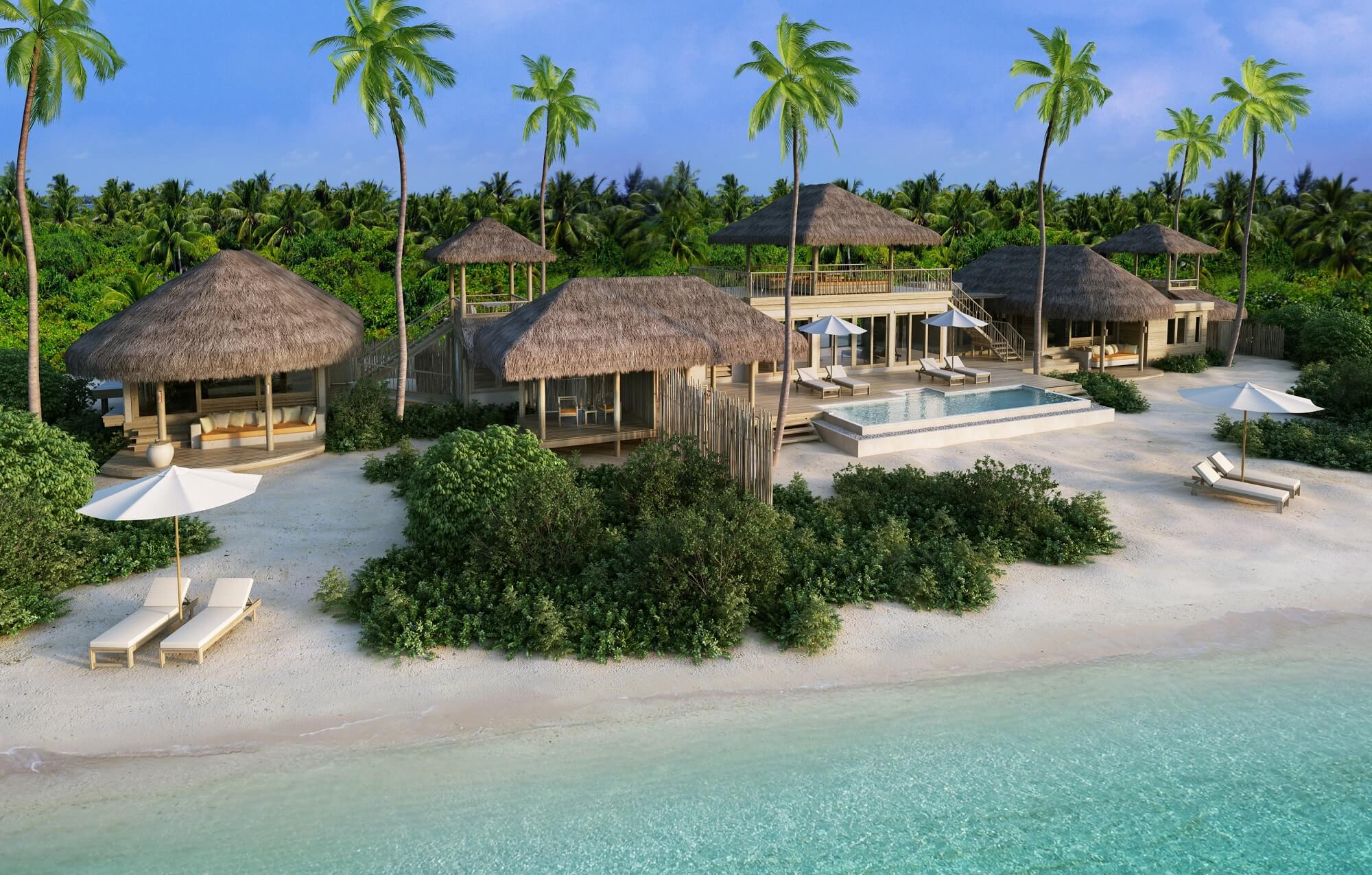 2 Bedroom Ocean Beach Villa with Pool