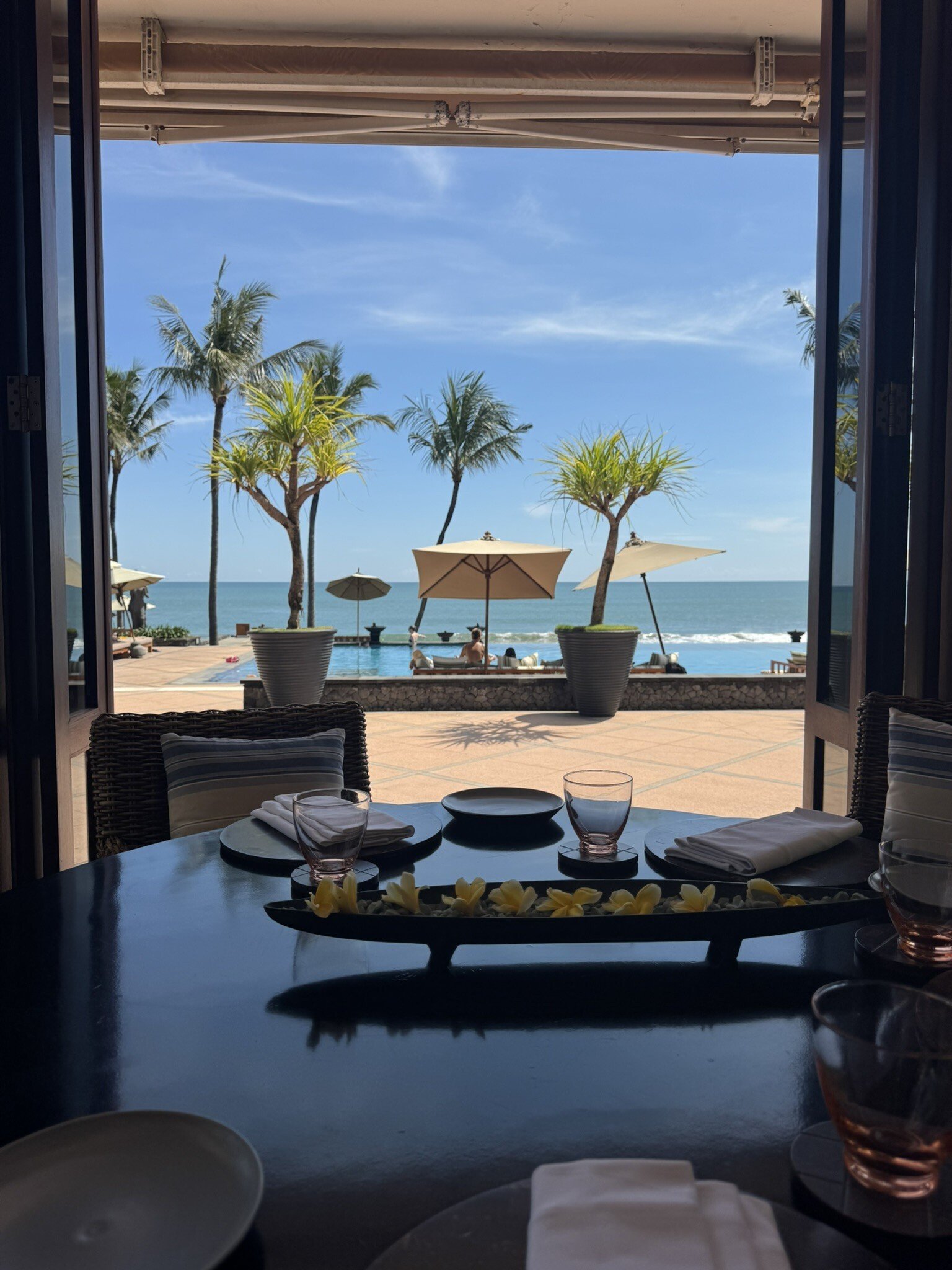 The Legian Blick vom Restaurant