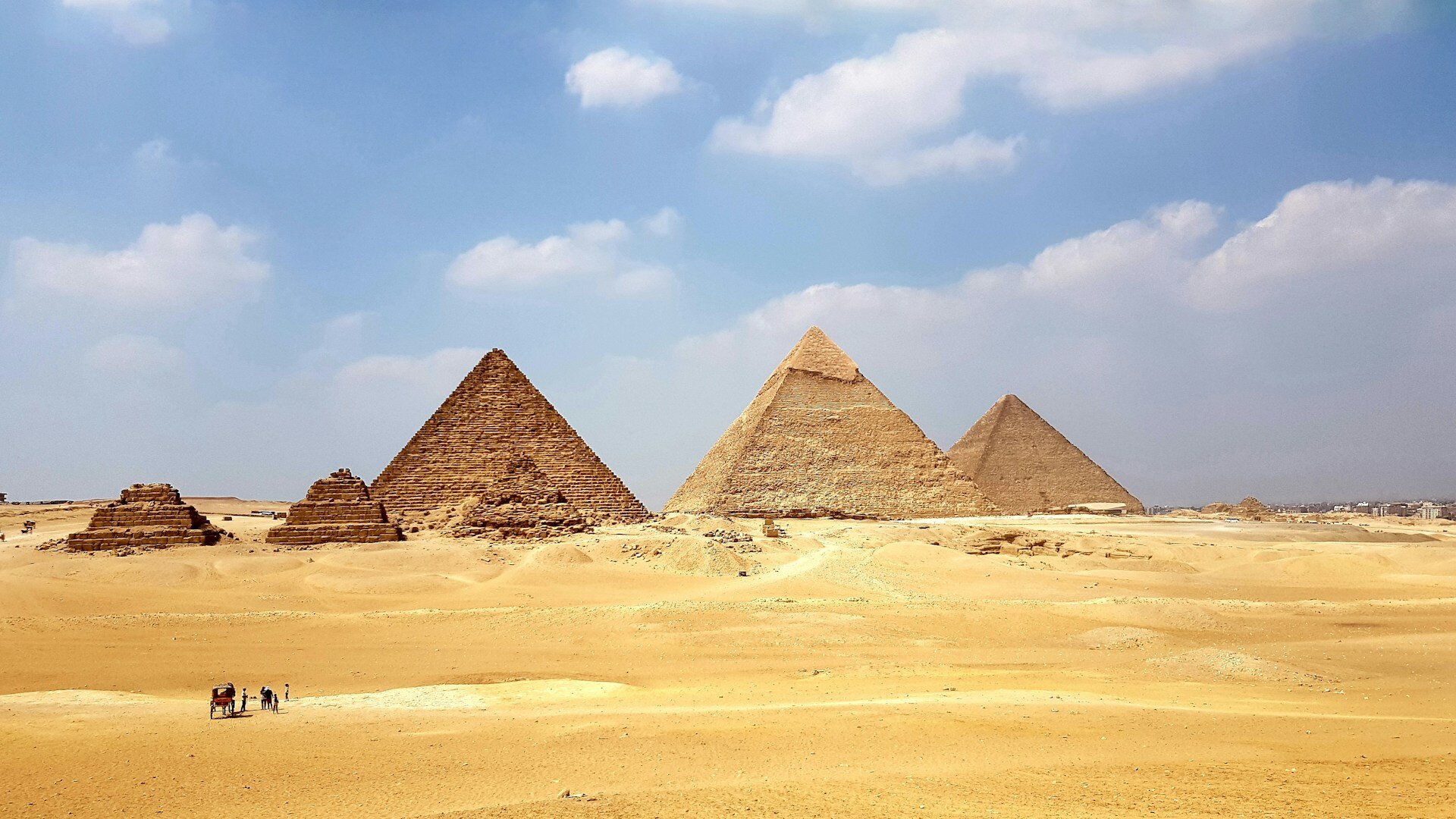 Pyramiden in Sandwüste
