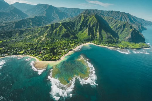 2 hawaii kauai garden isle insel landschaft