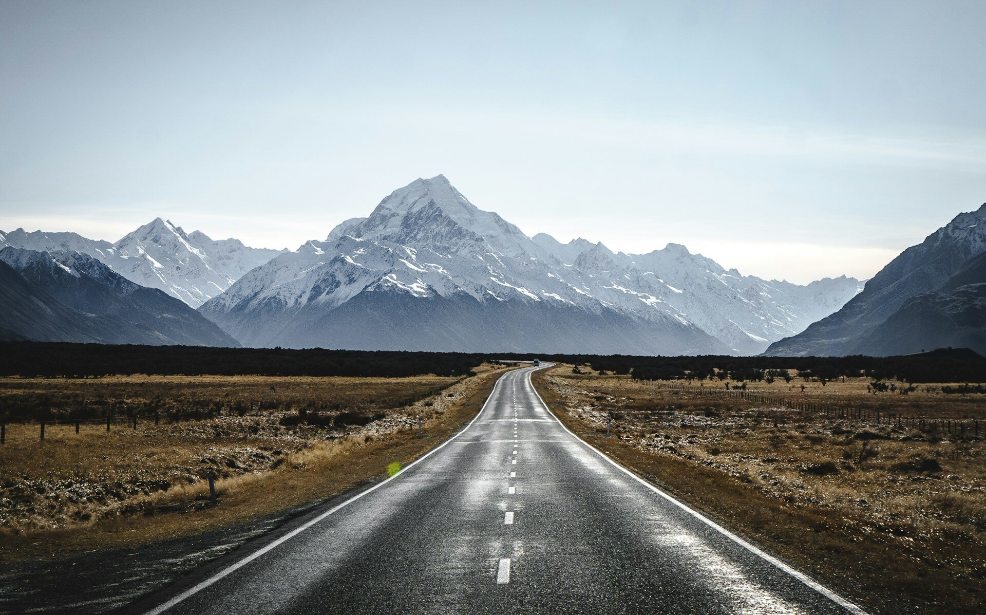 Straße zum Mount-Cook
