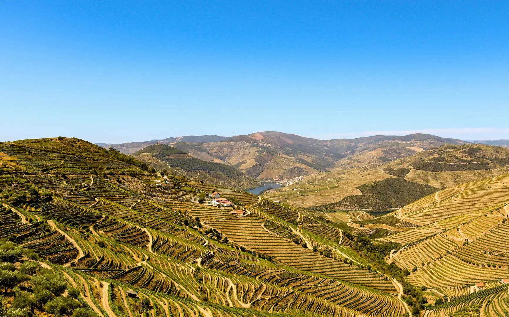 Hügelige Landschaft von Portugal