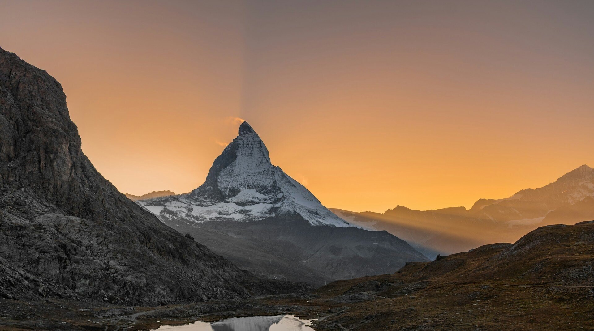 Matterhorn bei Sonnenuntergang