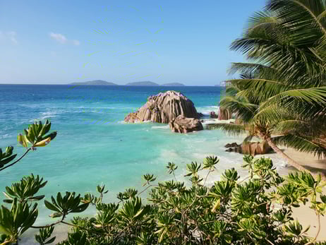 Seychellen Strandbild