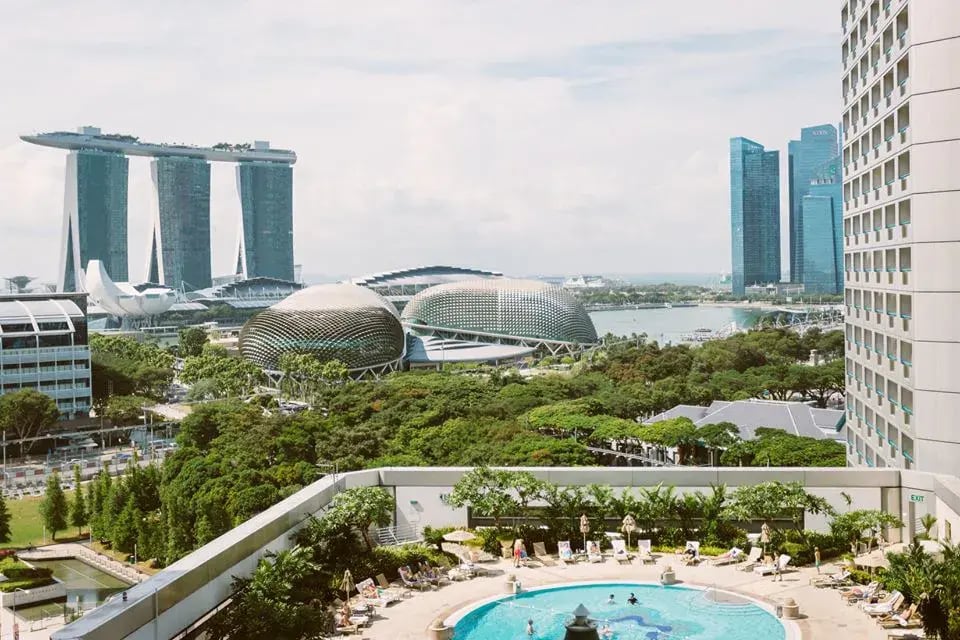 7 singapur fairmont pool