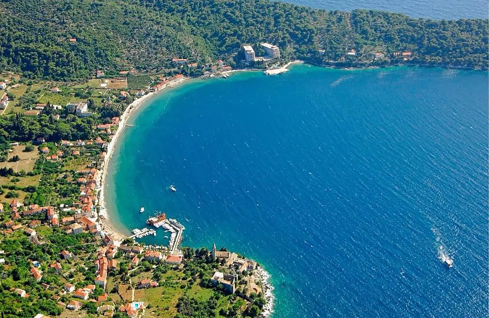 lopud island kroatien oben