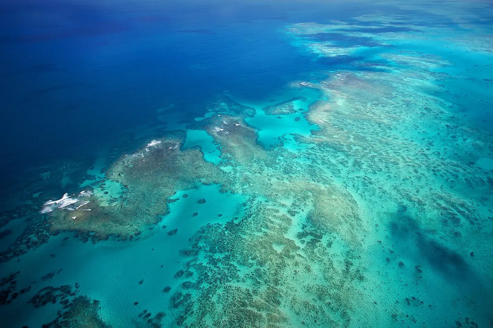 Luftaufnahme vom Great Barrier Reef