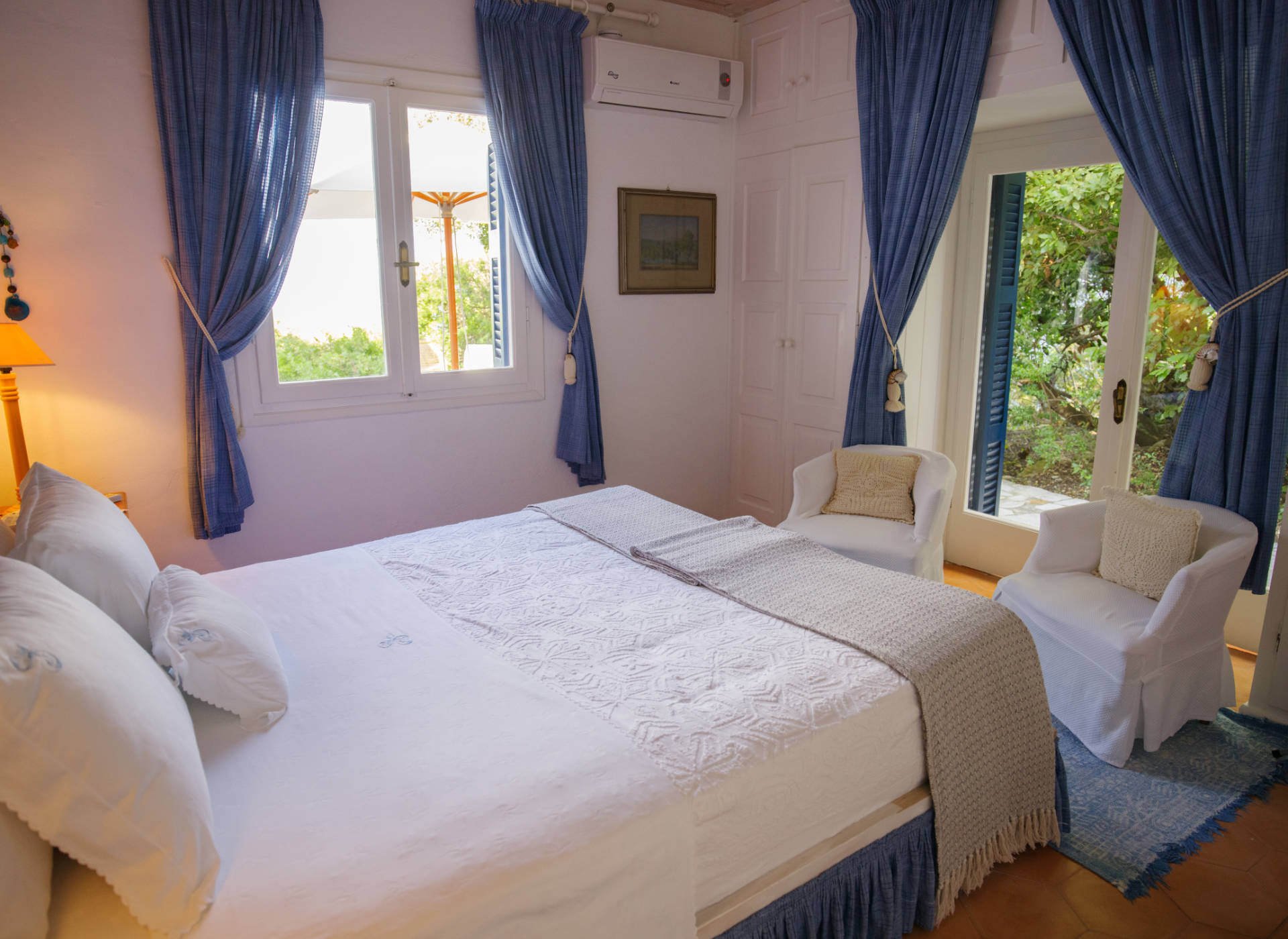 Arkoudaki Private Home Estate Familienluxusreisen TheFamilyProject Schlafzimmer