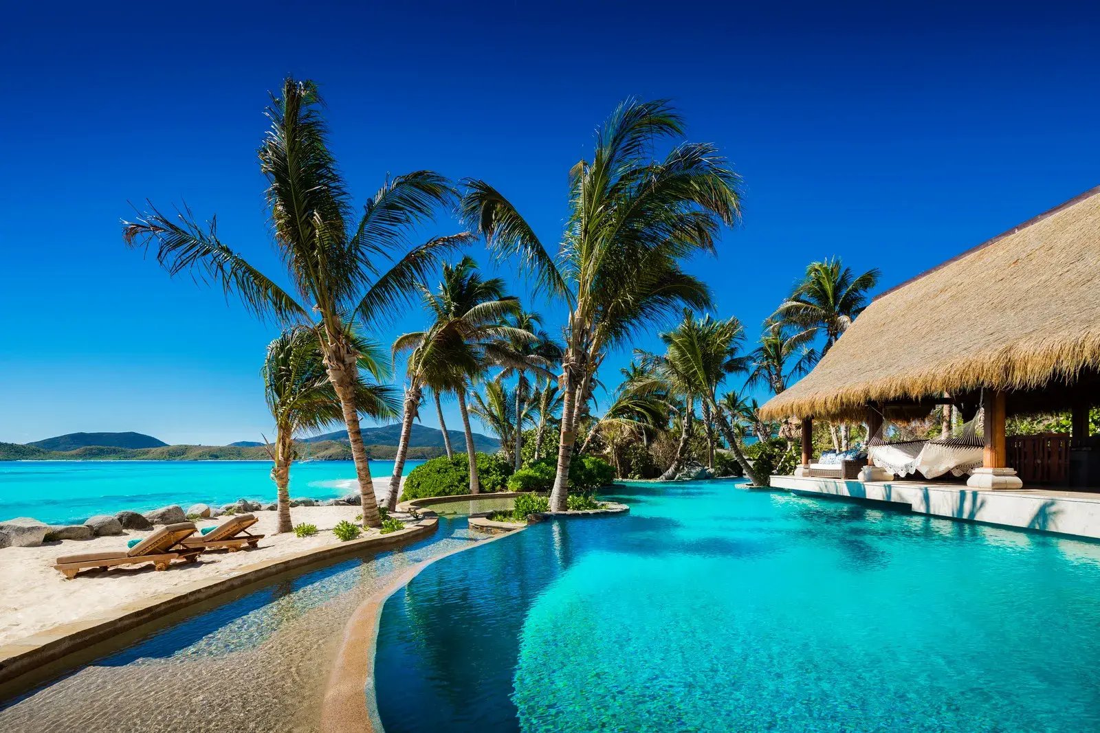 Necker Islands Pool und Strandbereich