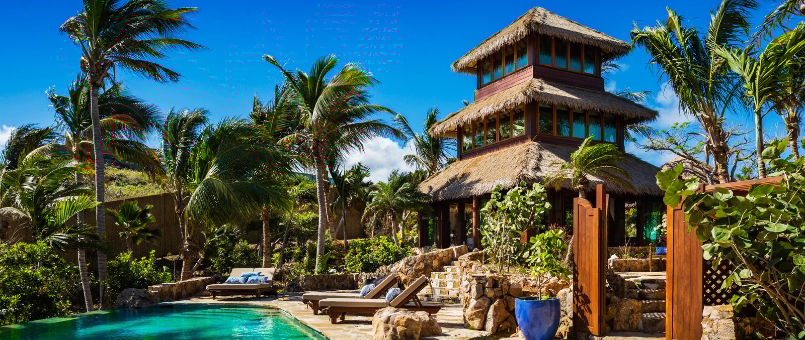 Necker Islands Villa mit Pool