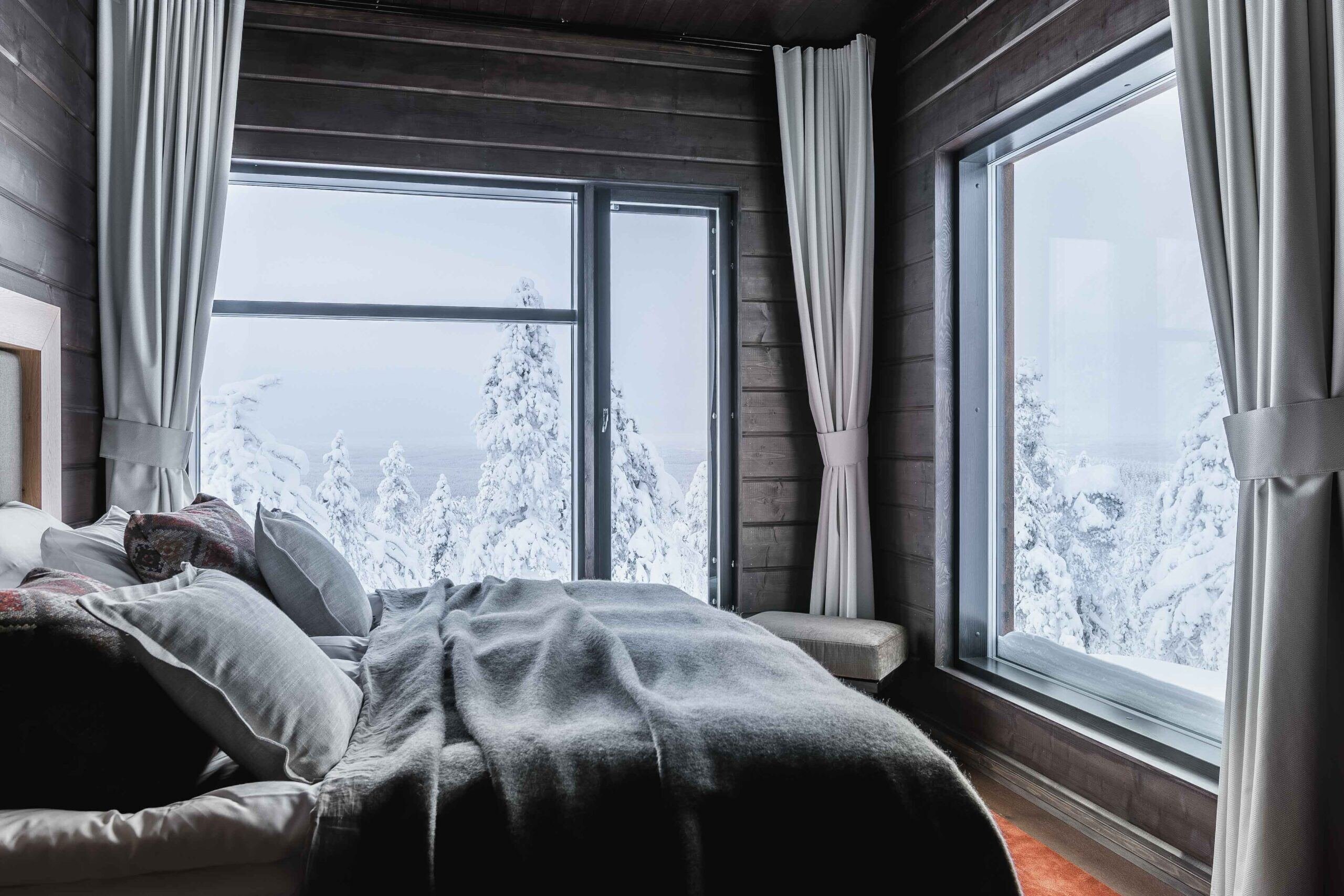 Schlafzimmer der Octola Lodge
