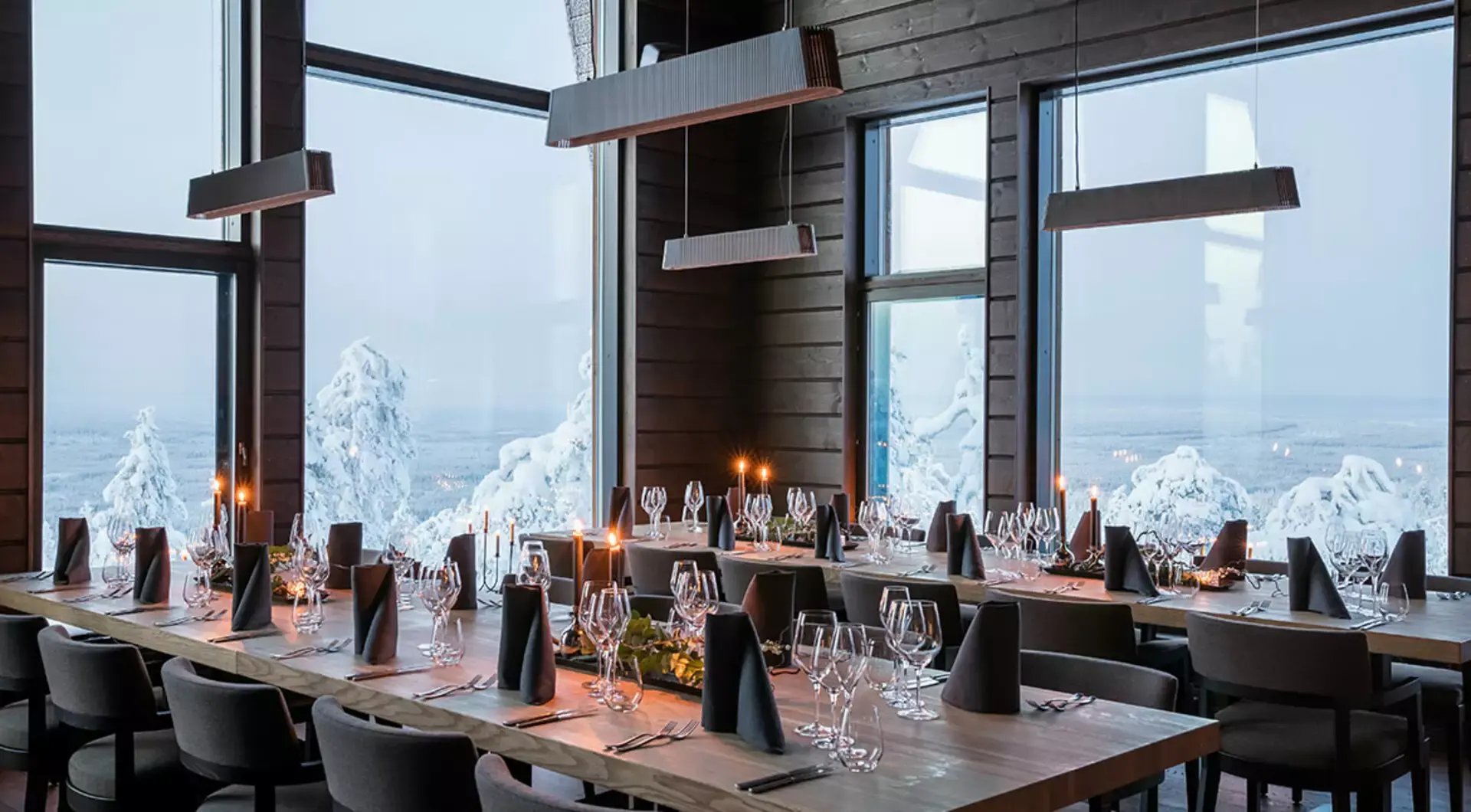 Octola Lodge Restaurant und Essbereich 