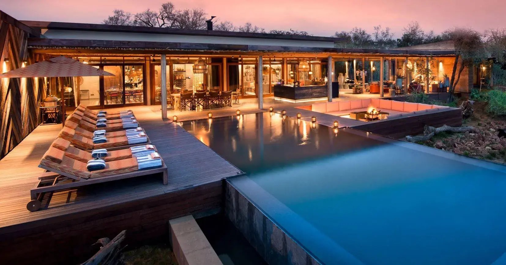 Phinda Homestead eigener Pool der Lodge 