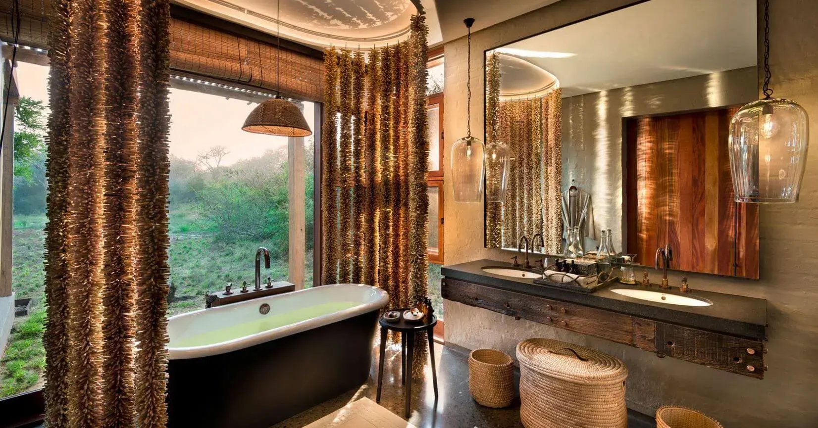 Phinda Homestead Badezimmer und Badewanne