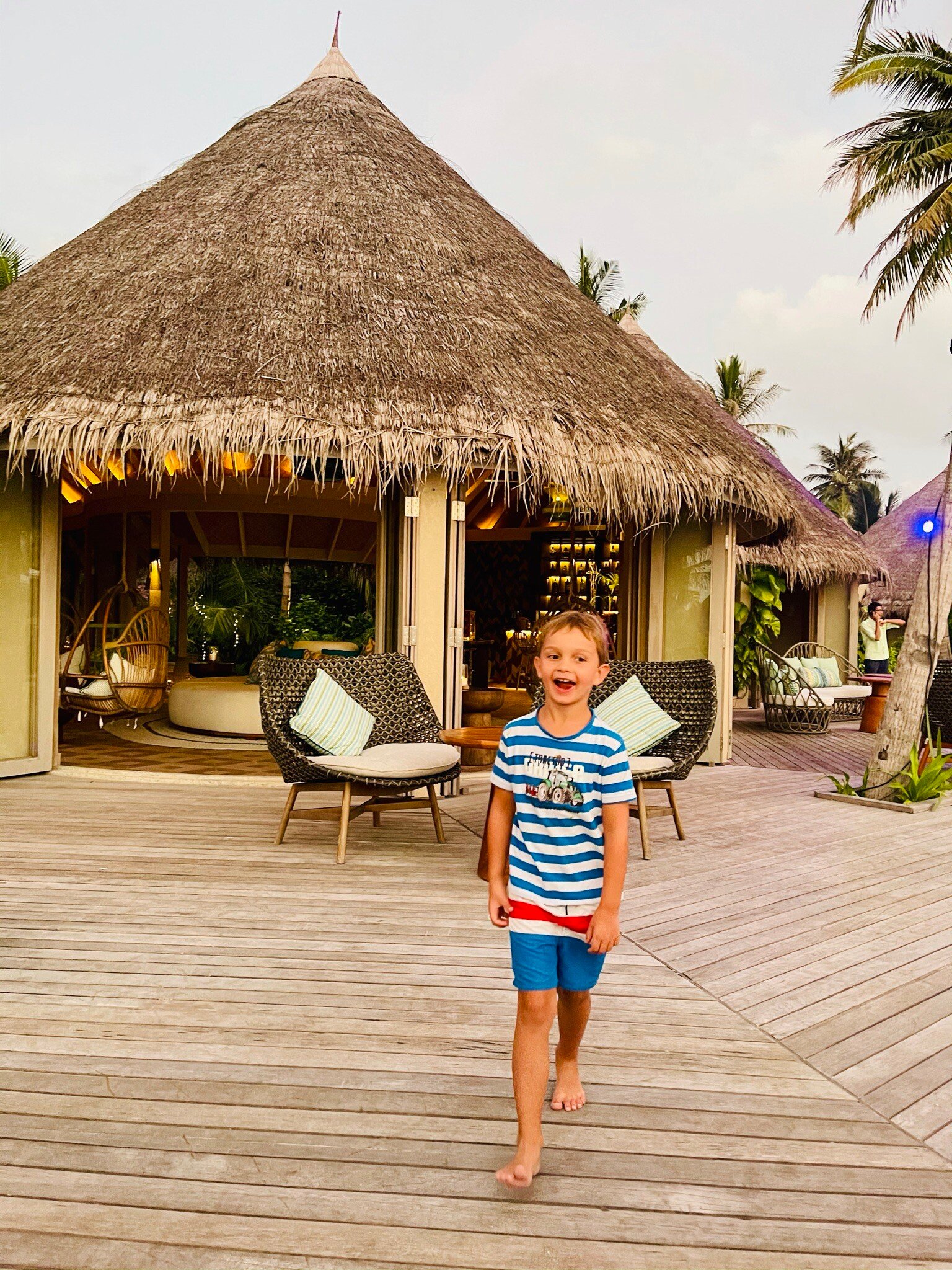 Kind in Villa