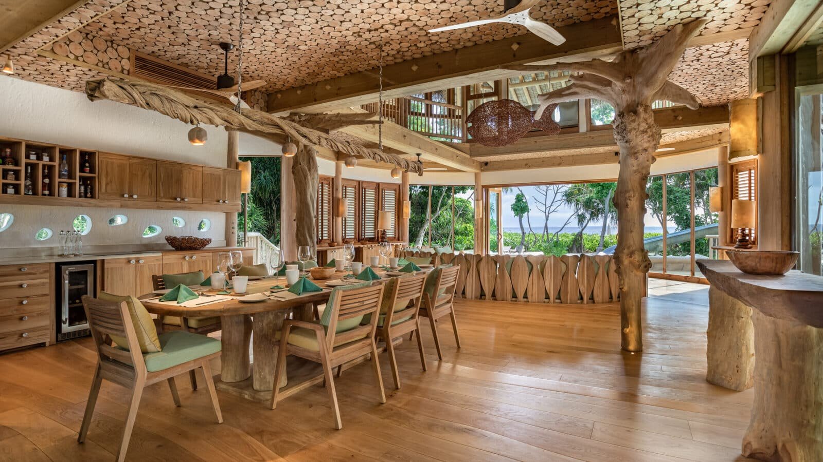 Soneva-Fushi Villa 39 Essbereich Indoors 