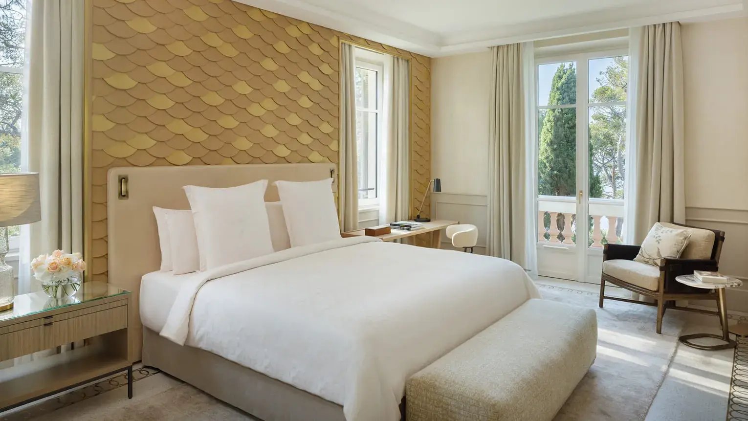 Villa Beauchamp Schlafzimmer und Wohnbereich