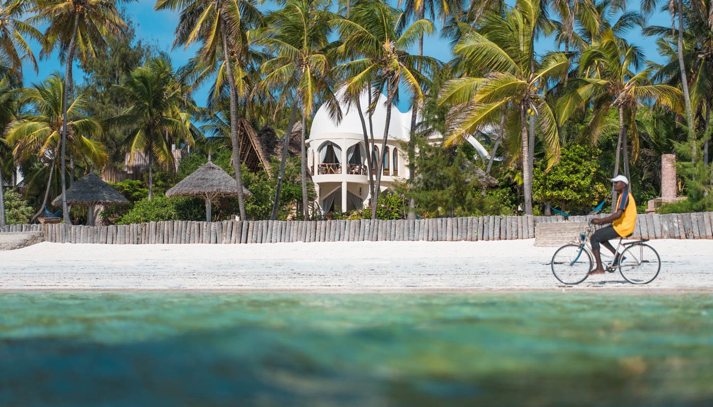 Nyota Villa Strand Aussicht Fahrradfahren