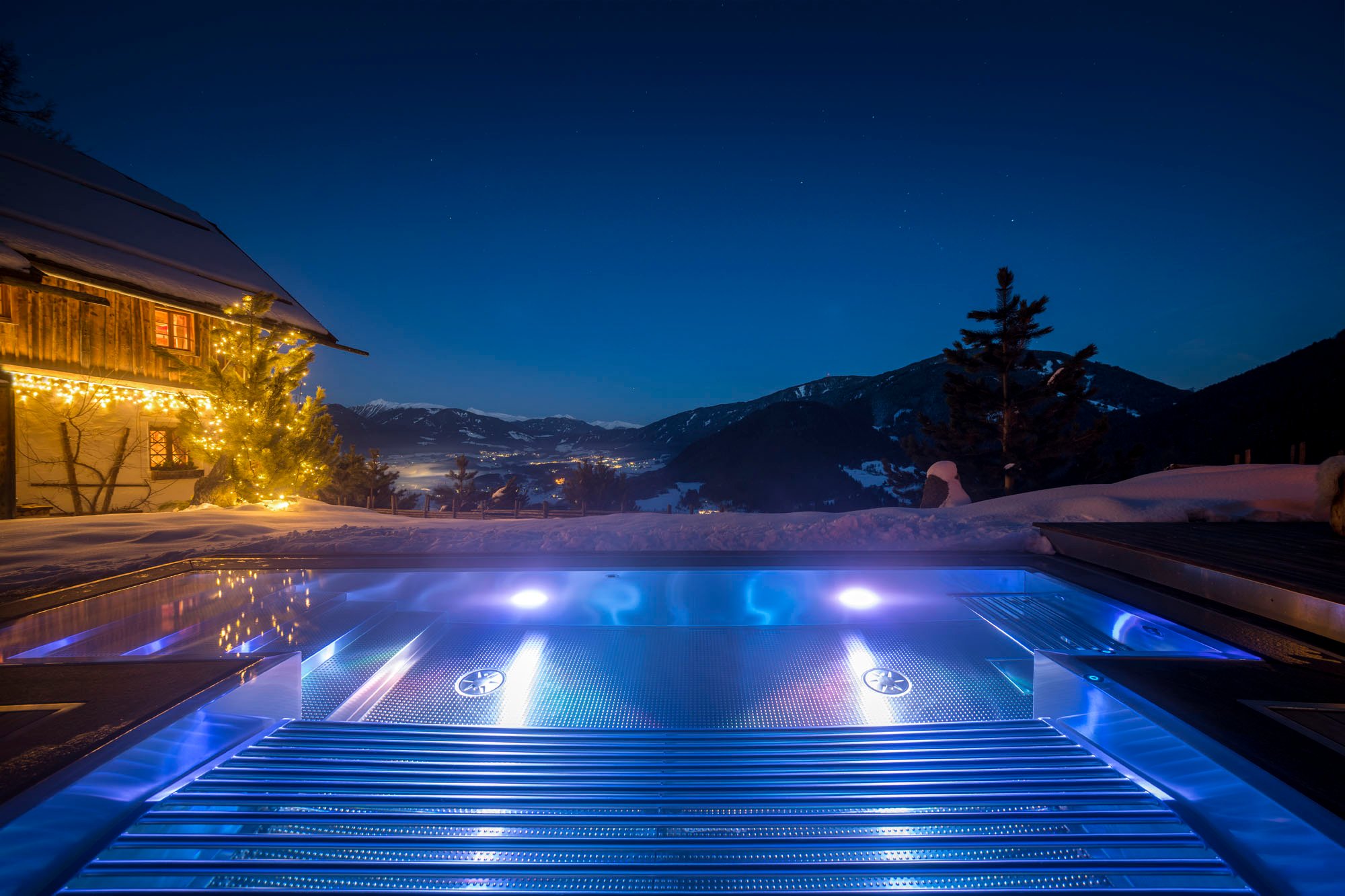 White Deer San Lorenzo Mountain Lodge Familienluxusreisen TheFamilyProject Whirlpool
