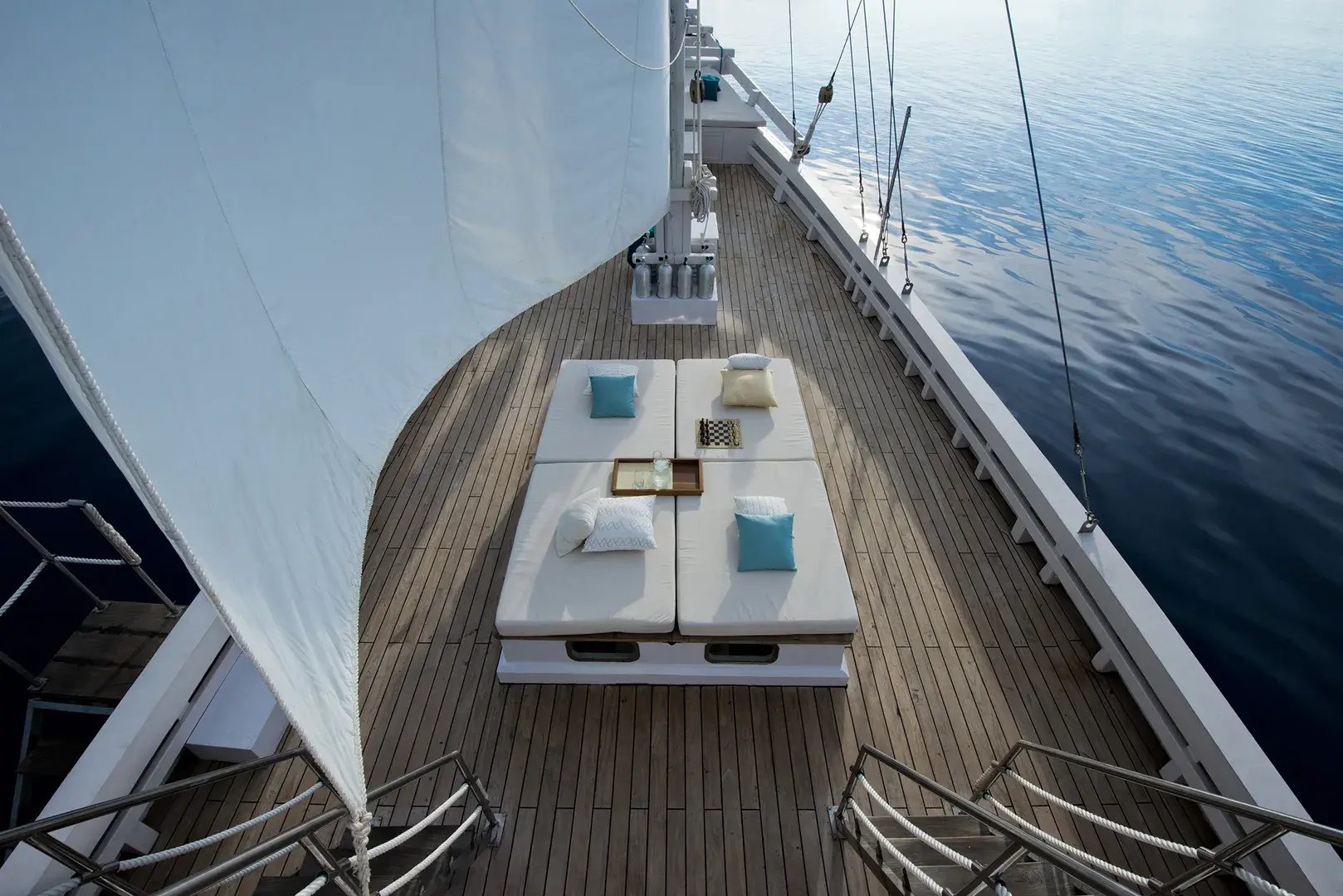 Alexa Sonnendeck der Yacht