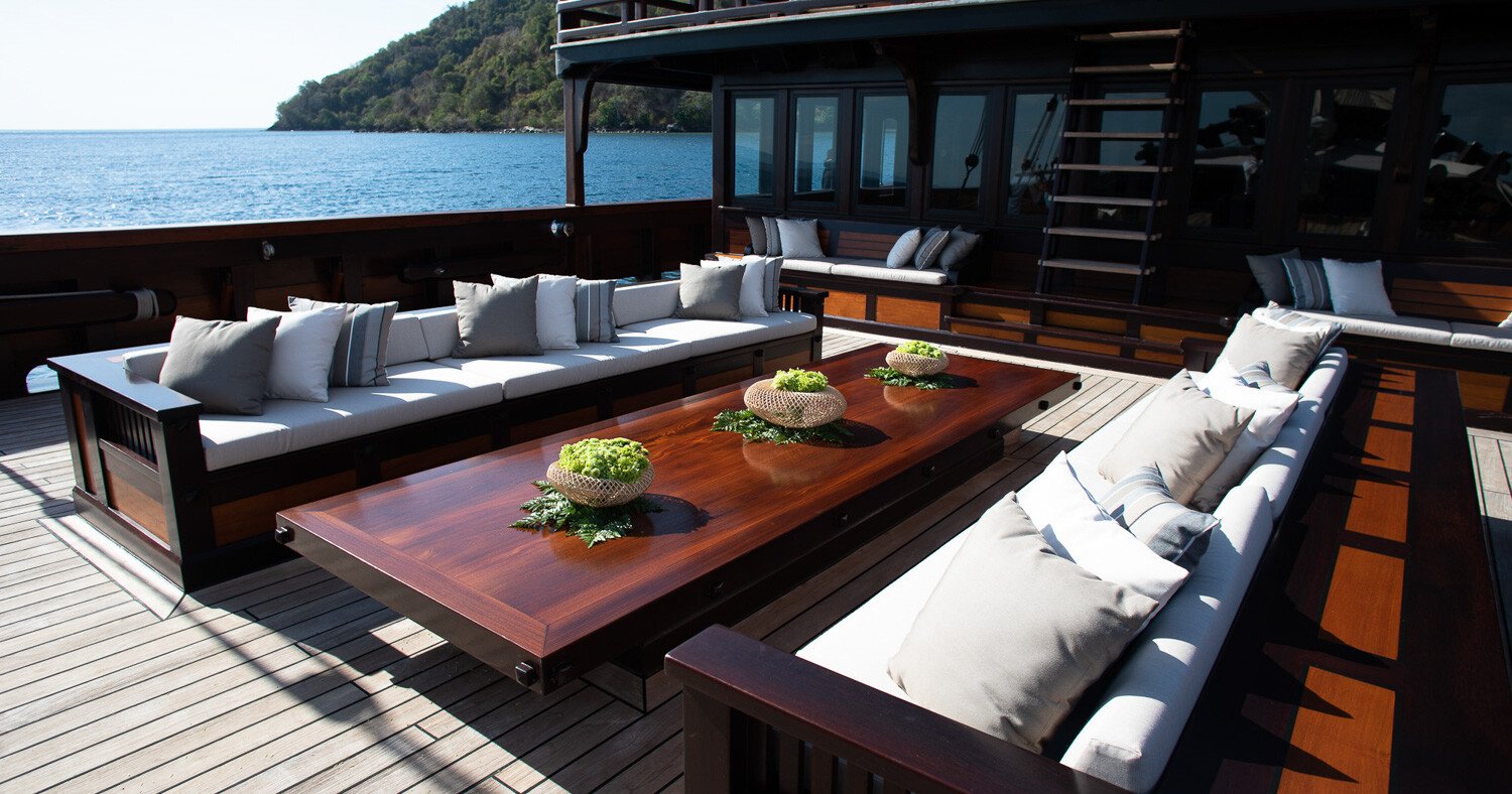 Dunia Baru große Lounge auf dem Sonnendeck 
