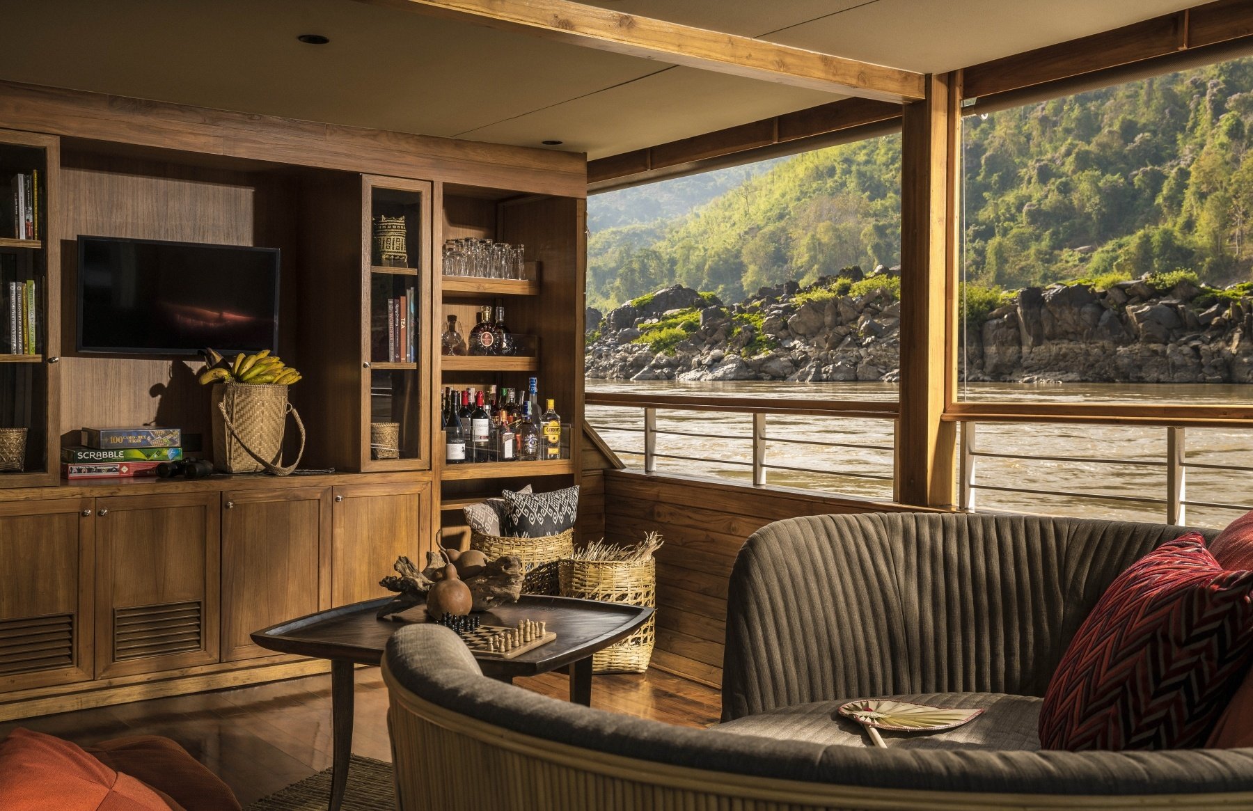 Gypsy Mekong Lounge auf dem Deck 