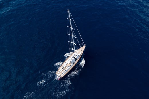 imagine private yacht mediterranean sailing charter familienluxusreisen thefamilyproject arial