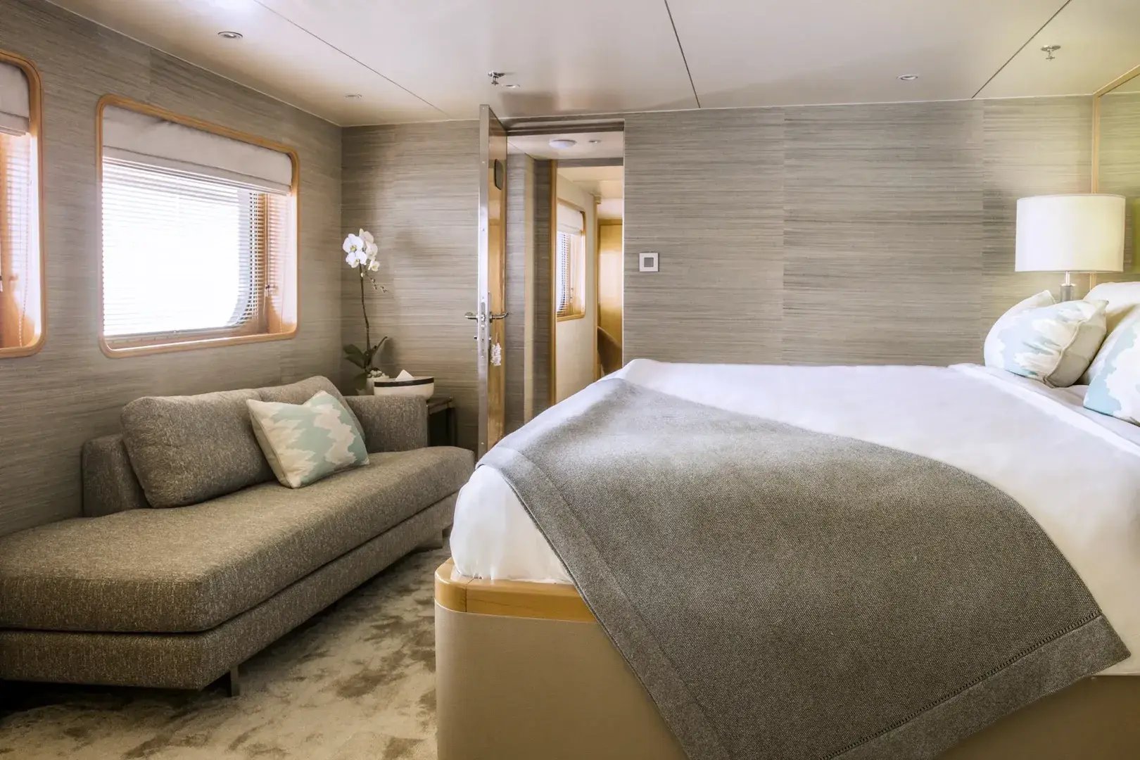 Aqua Blu Doppelbett der Suite 