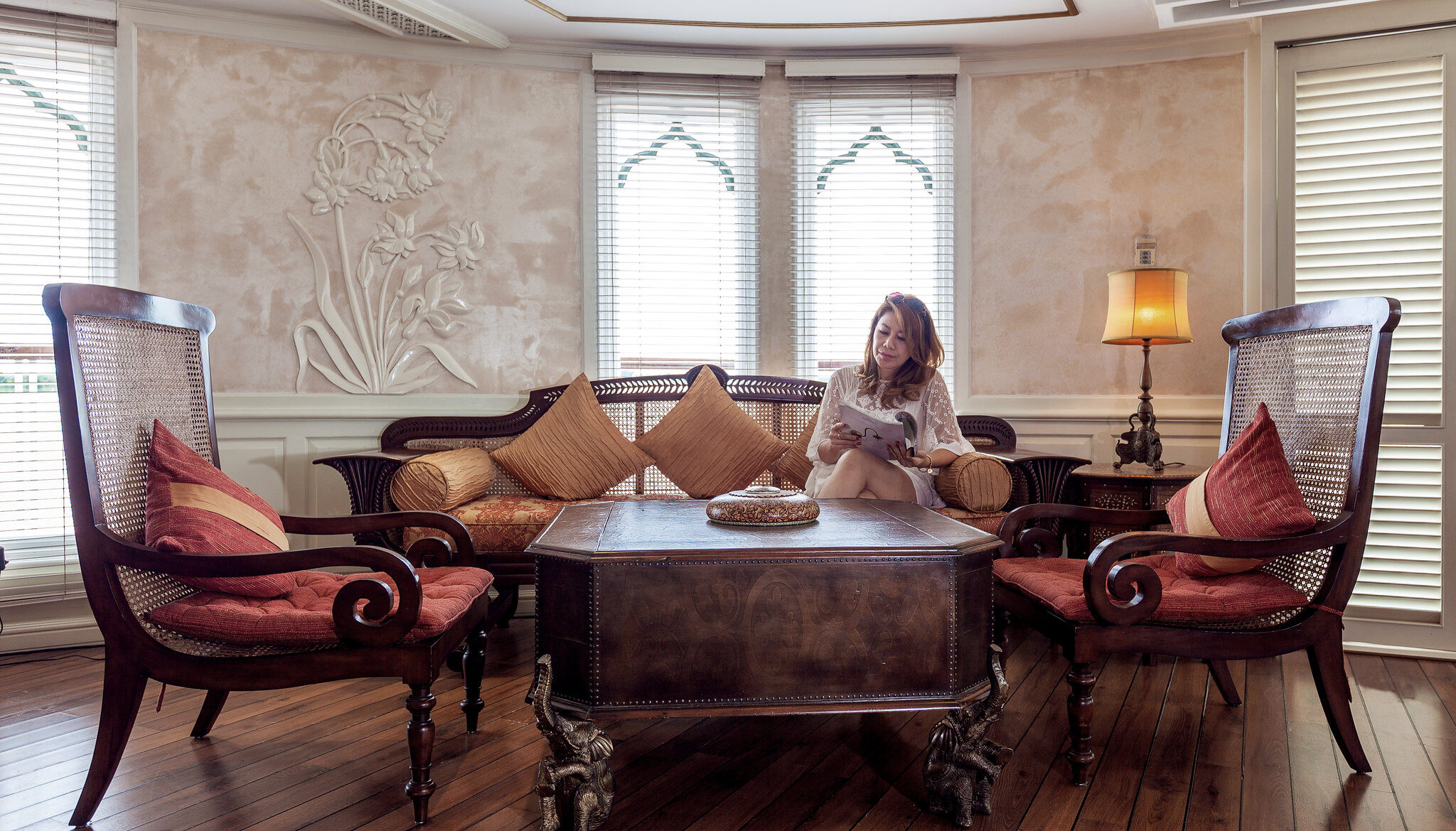 Heritage Line Mekong The Jahan Familienluxusreisen TheFamilyProject Lounge