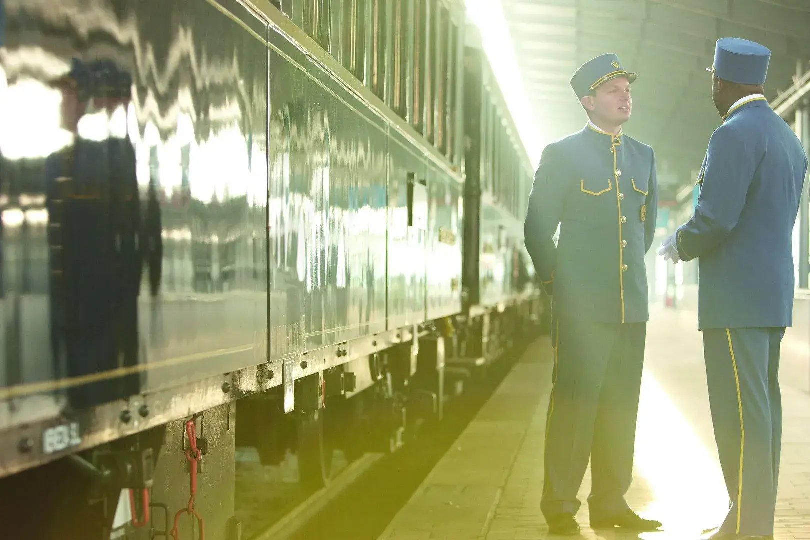 Venice Simplon Orient Express Begrüßung am Zug 
