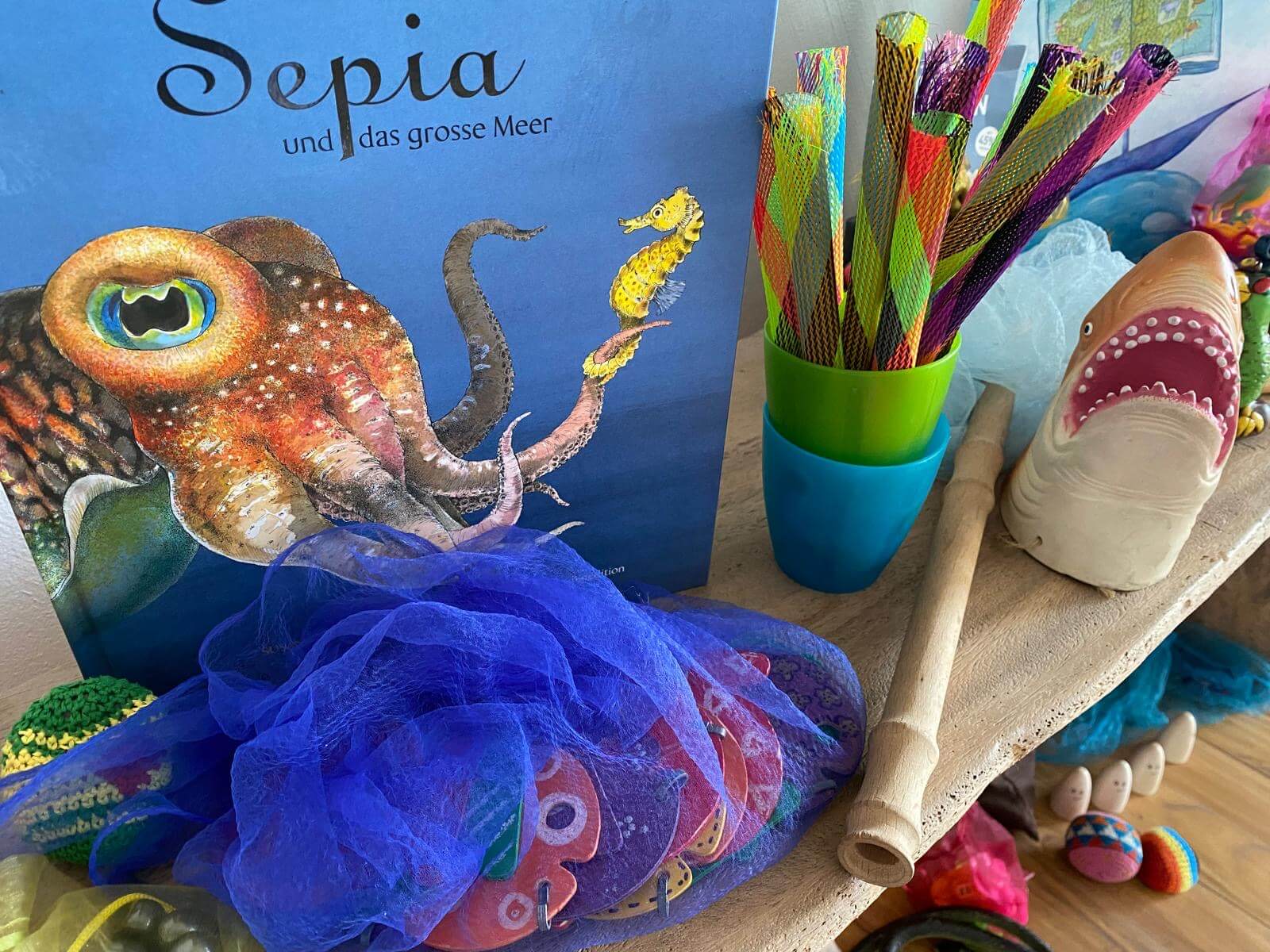 Cover vom Kinderbuch "Sepia und das große Meer".