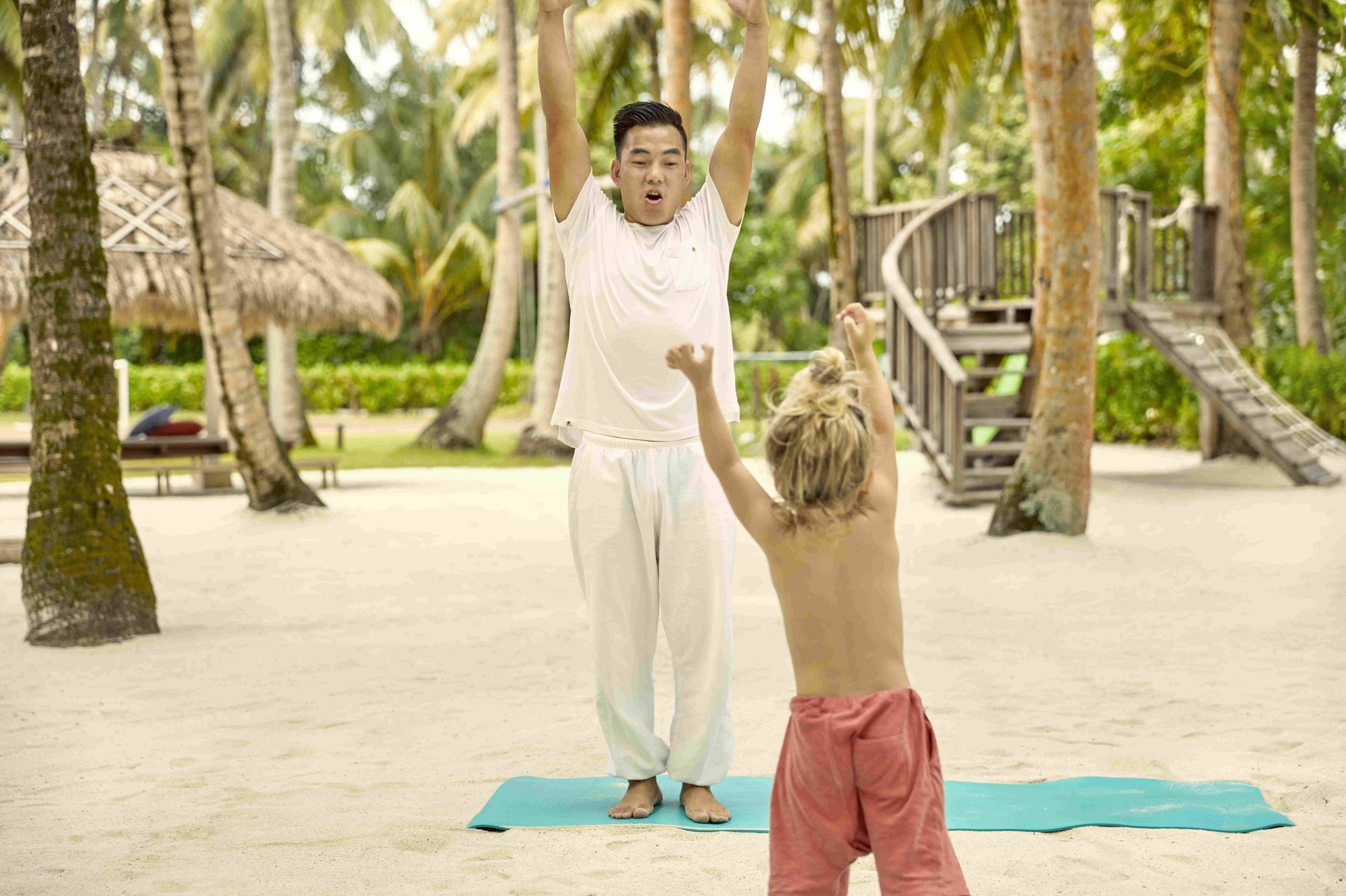 Kinderyoga auf COMO Maalifushi