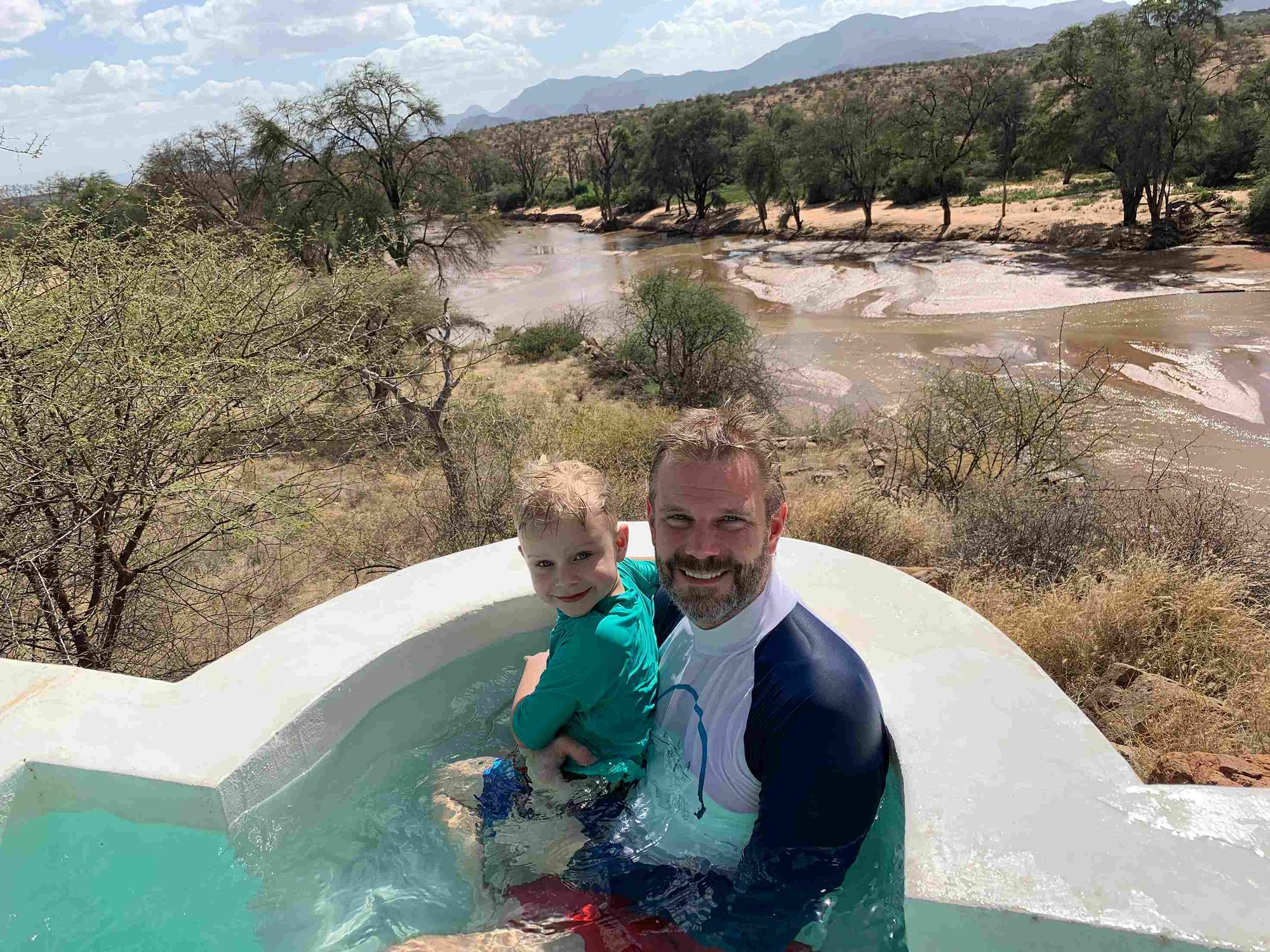 Im Whirlpool in den Sabi Sabi Sands