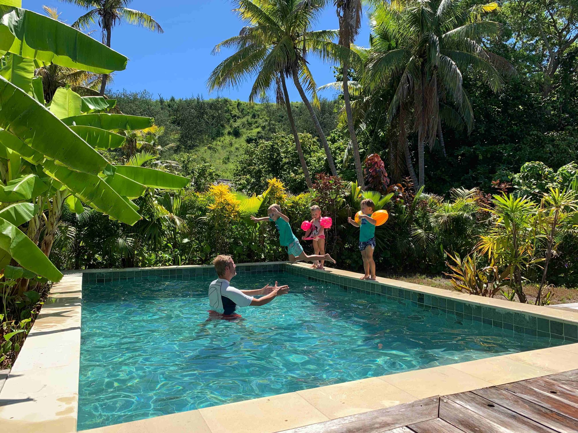 Privater Pool auf Fiji
