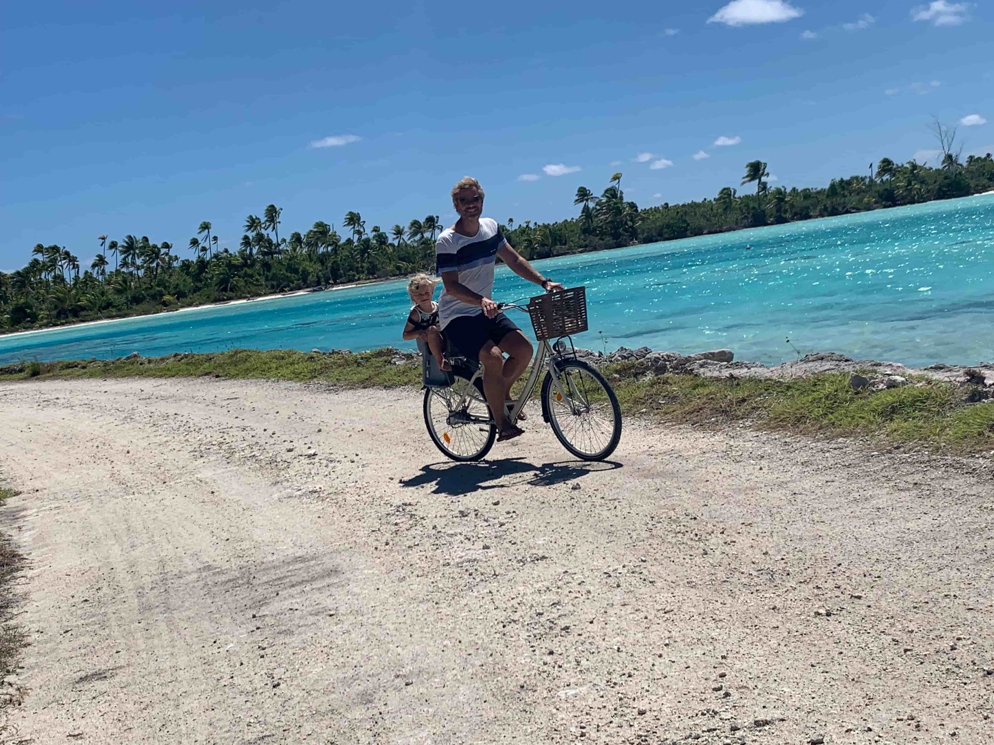 Fahrradfahren am Strand