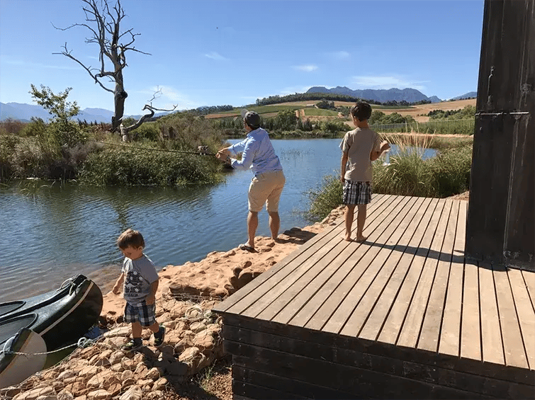 babylonstoren franschhoek sudafrika afrika the family project luxus privatbilder kinder angeln