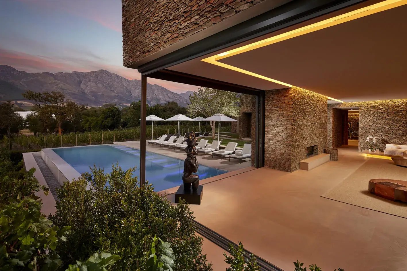 leeu estates franschhoek sudafrika afrika landschaft luftaufnahmethe family project luxus familie kinder reisen