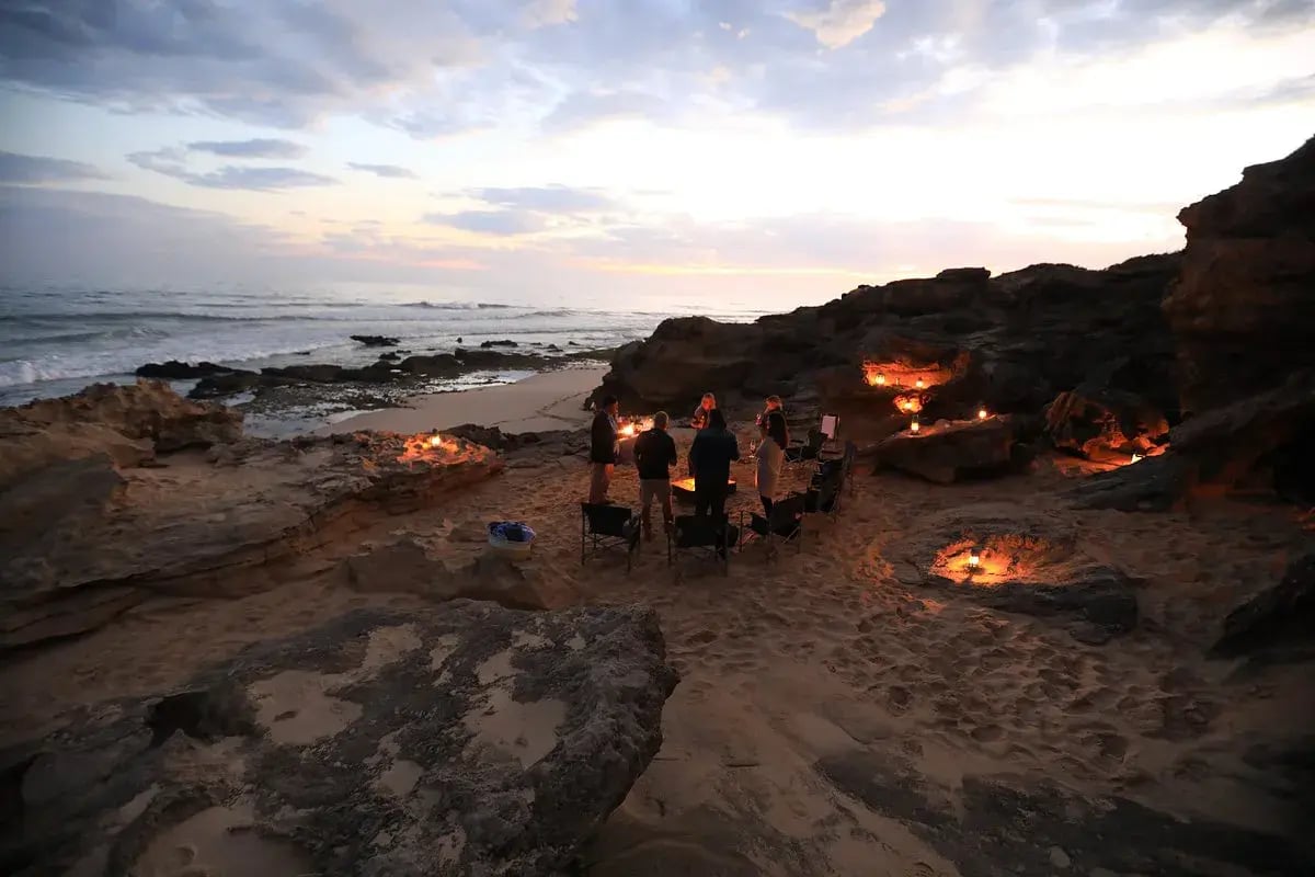 lekkerwater beach lodge lagerfeuer