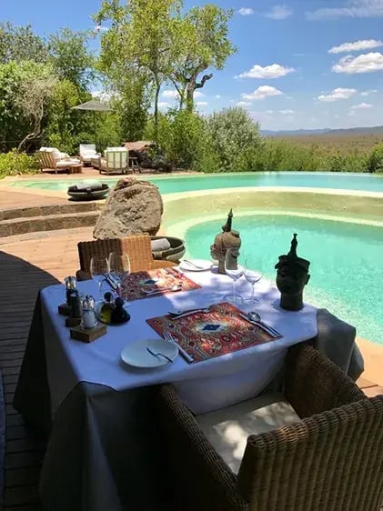 molori safari lodge madikwe sudafrika afrika exklusiv the family project privatbilder pool dinner