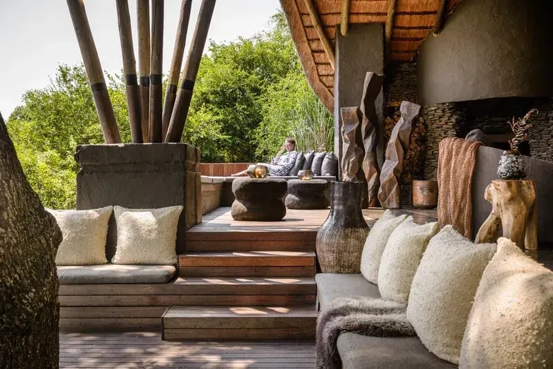 singita boulders lodge suedafrika terasse
