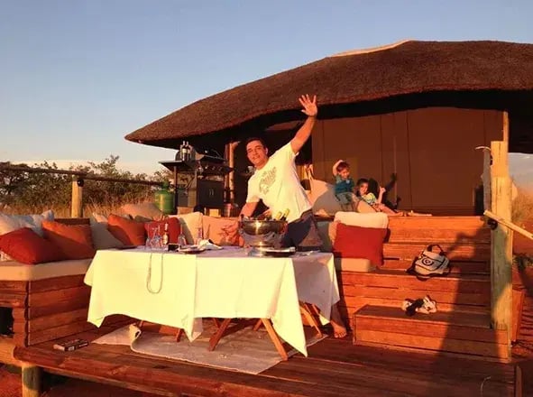 tswalu kalahari sudafrika afrika exklusiv the family project privatbilder terrasse