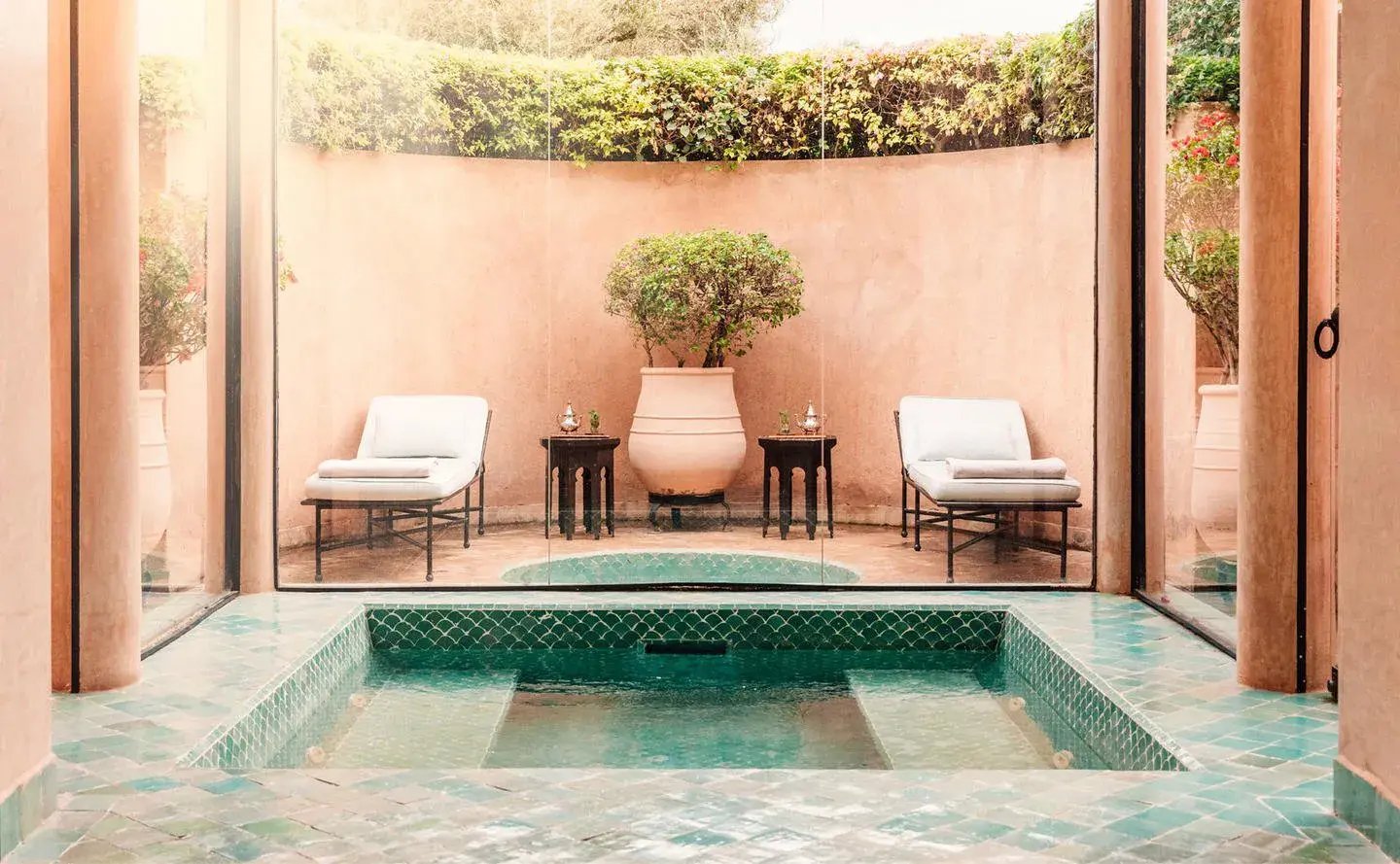 amanjena marrakesch marokko afrika pool the family project luxus familie kinder reisen