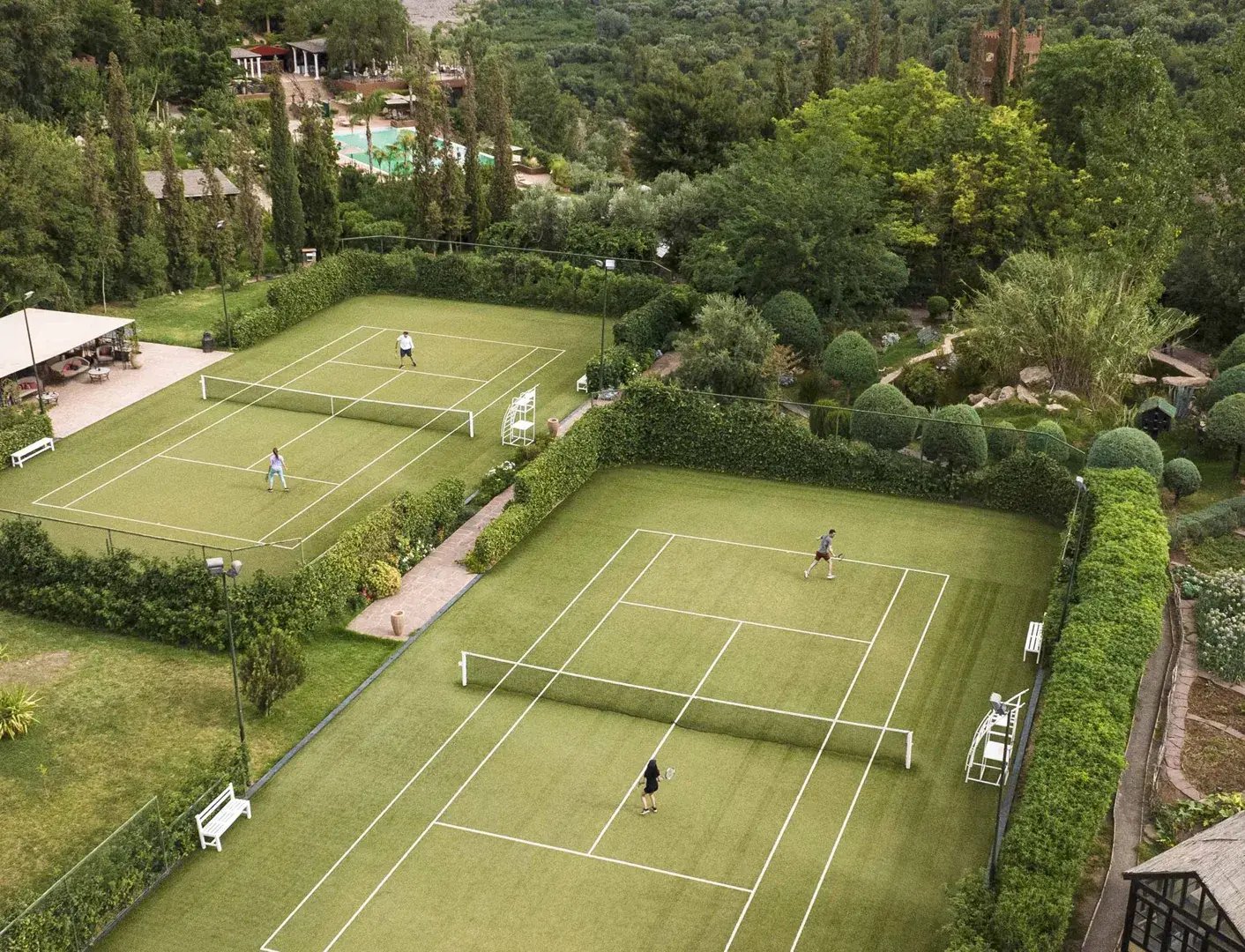 kasbah tamadot marokko tennisplatze