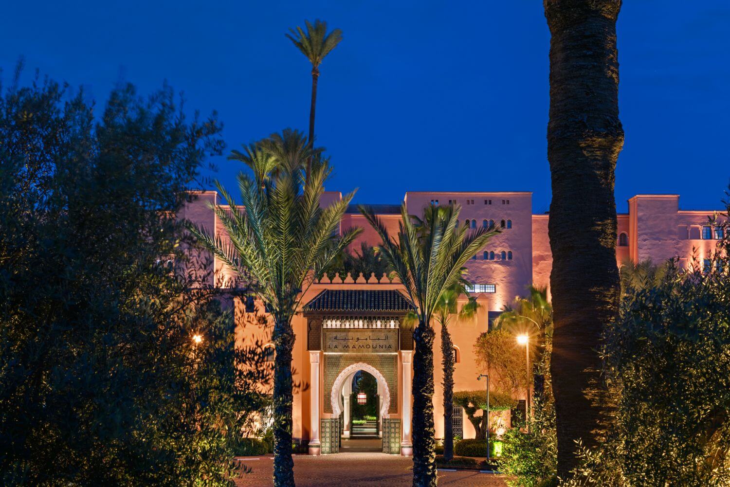 La Mamounia bei Nacht
