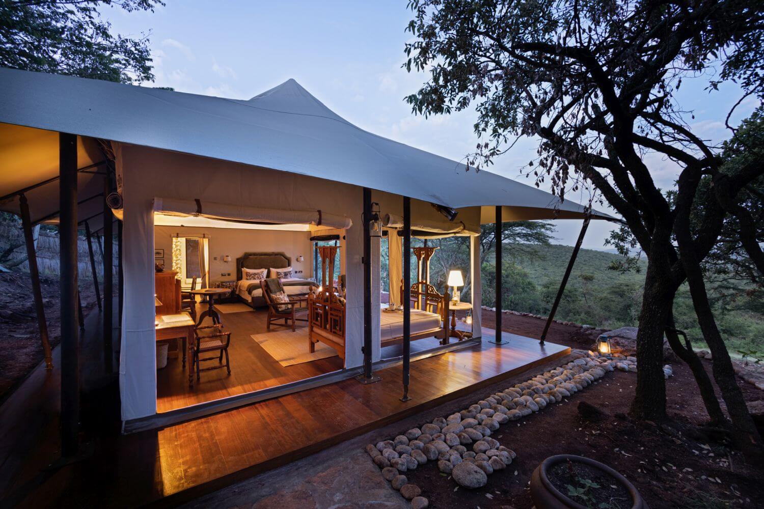 Cottars-Kenia-Familienluxusreisen-Abendstimmung