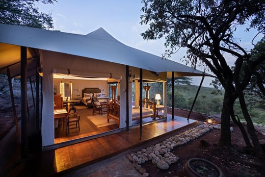Cottars-Kenia-Familienluxusreisen-Abendstimmung