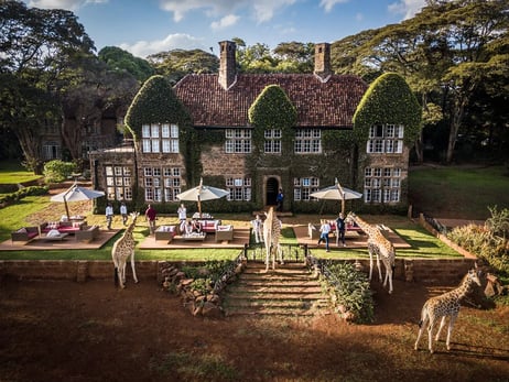 1 giraffee manor hotel kenia afrika the family project luxus aussenansicht