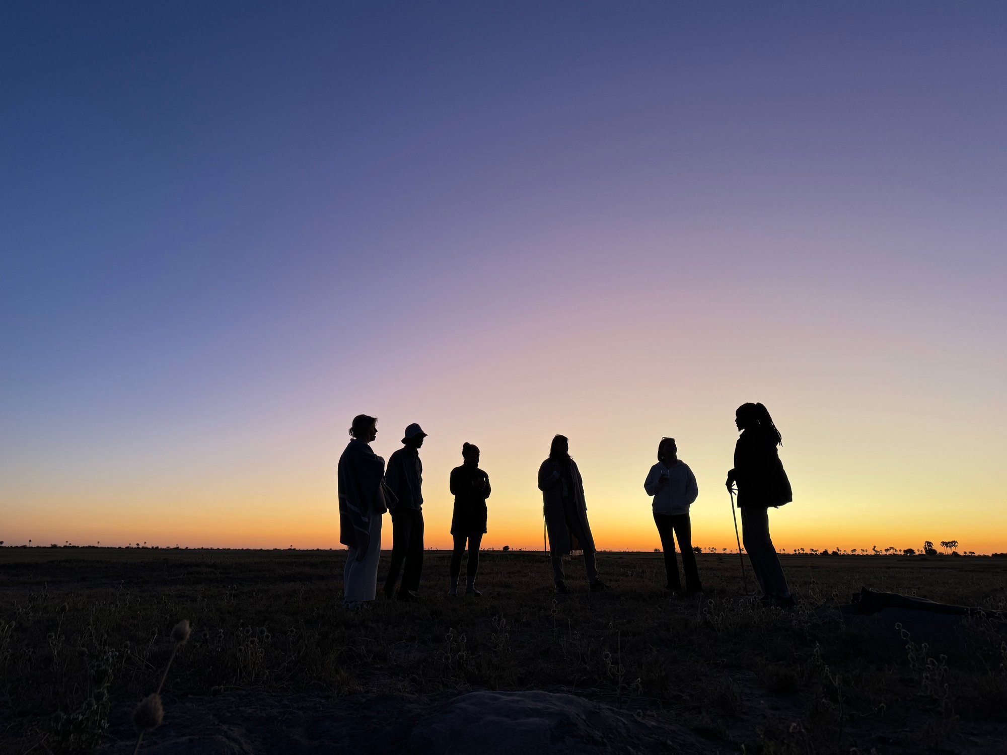 Sonnenuntergang in Botswana